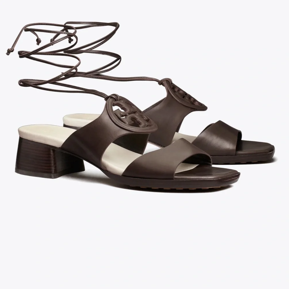Tory Burch  BOMBÉ MILLER HEEL SANDAL In Coconut & New Ivory Size 11 NIB - Picture 5 of 5